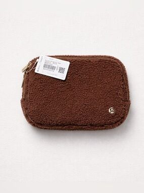 lululemon athletica Brown Sherpa Crossbody Pouch